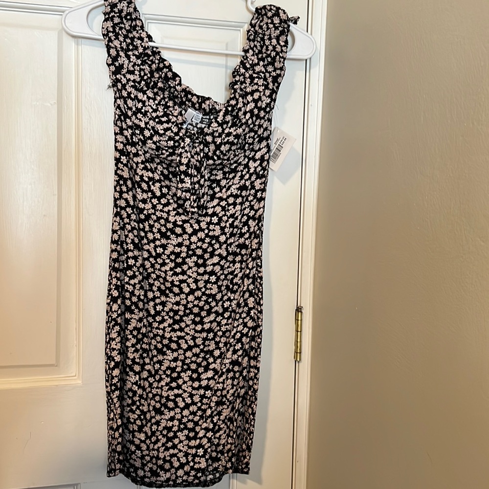 Off the shoulder smock dress